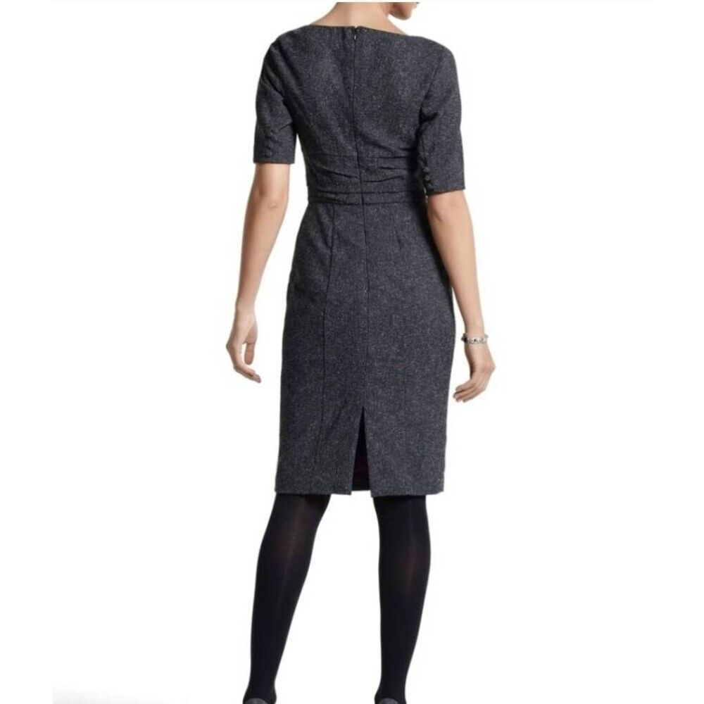 White House Black Market tweed sheath dress size 10 - Picture 3 of 11
